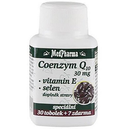 MedPharma Coenzym Q10 30 mg + vitamin E + selen 37 tobolek