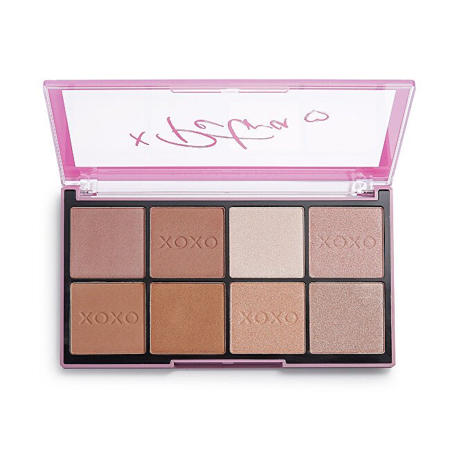 Revolution Paletka na tvář X Petra XOXO (Contour and Highlighter Palette)  16 g