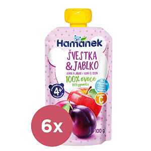 HAMÁNEK Švestka & jablko 6 x 100 g