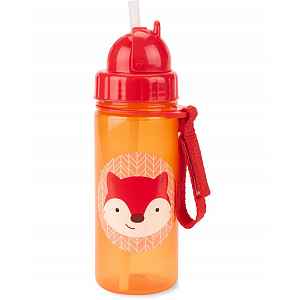 SKIP HOP Zoo Hrnek s brčkem PP bez PVC a BPA Liška 12 m+