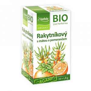 Apotheke BIO Rakytníkový s mátou čaj 20 x 1.8g