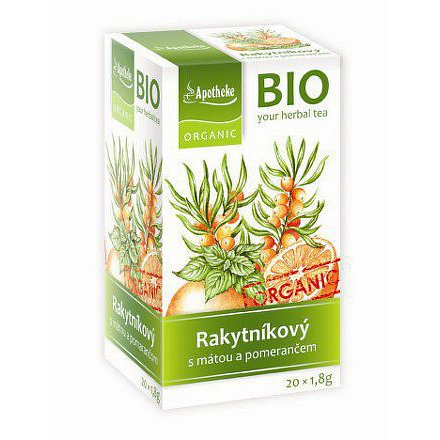 Apotheke BIO Rakytníkový s mátou čaj 20 x 1.8g