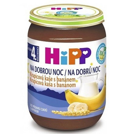 HiPP NA D.NOC BIO Krupicová kaše s banánem 190g