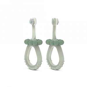 Suavinex Baby Dětský kartáček na zoubky 1 ks zelený