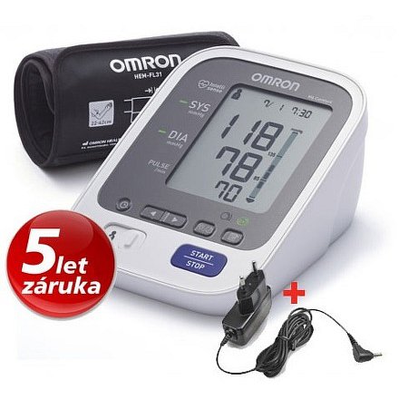 Tonometr OMRON M6 Comfort INTELLI manžeta+zdroj+5 let záruka