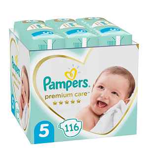 PAMPERS Premium Care 5 plenky (116 ks), 11-16 kg