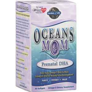 Garden of Life Oceans Mom DHA, DHA bonbóny pro matky, 30 softgels