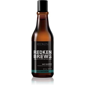 Redken Brews povzbuzující mentolový šampon na vlasy a pokožku hlavy  300 ml