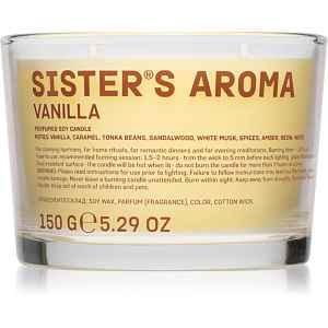 Sister's Aroma Candle Vanilla vonná svíčka 150 g