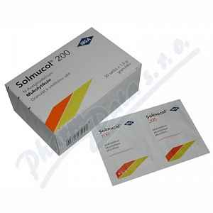 Solmucol 200 perorální gra. 30 x 200 mg-sáč.