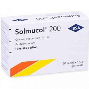 Solmucol 200 perorální gra. 30 x 200 mg-sáč.