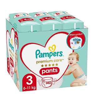 PAMPERS Premium Care plenkové kalhotky 3 (140 ks), 6-11 kg