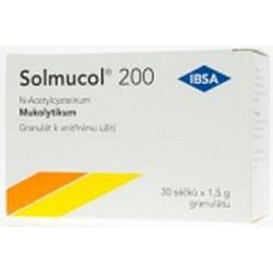 Solmucol 200 perorální gra. 30 x 200 mg-sáč.