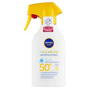 Nivea SUN Dětský sprej na opalování Sensitive OF50+ 270 ml