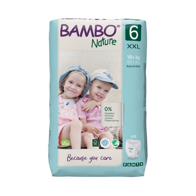 Bambo Nature Pants 6 XXL 18+ kg tréninkové kalhotky 18 ks