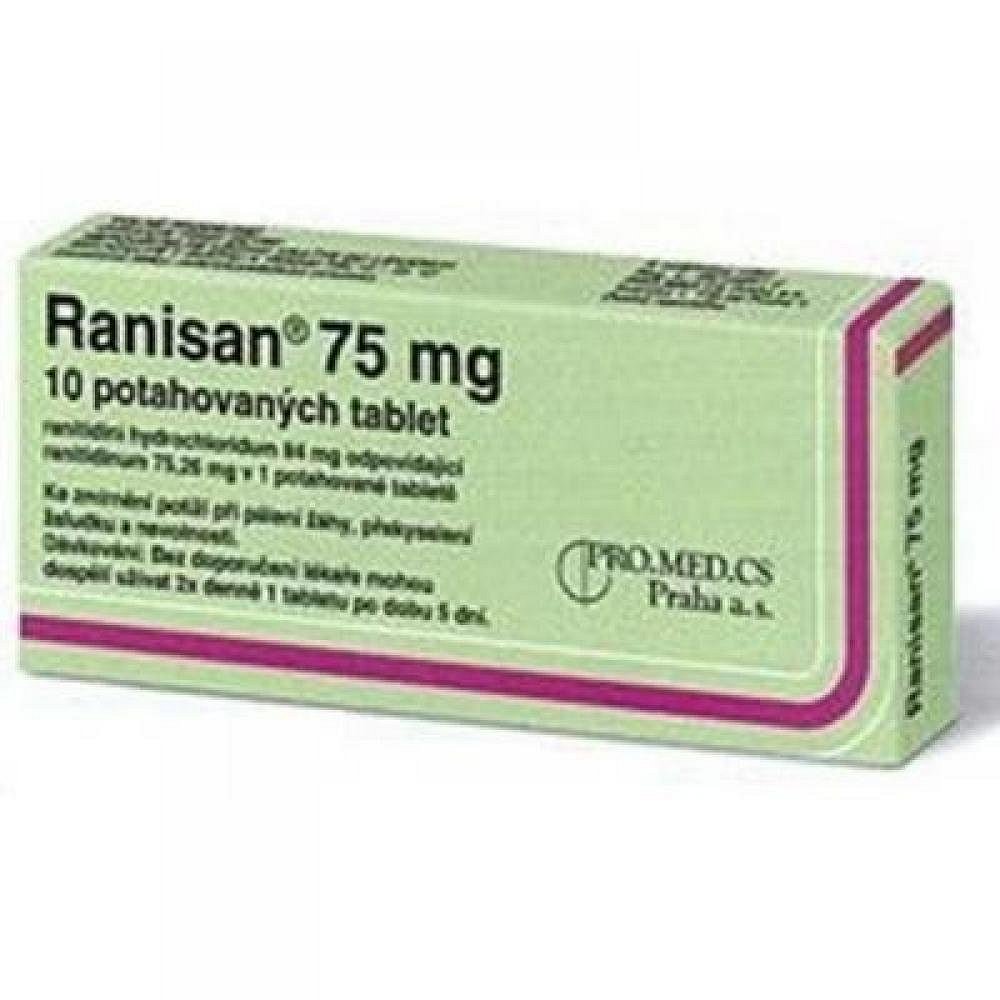 RANISAN 75 MG 10X75MG Potahované tablety