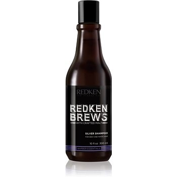 Redken Brews posilující šampon pro bílé a šedé vlasy  300 ml