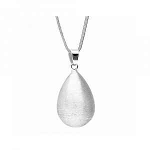 Bola Těhotenská rolnička Drop Shape 1 ks Silver