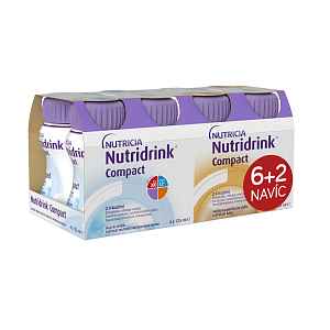 Nutridrink Compact 6+2 s příchutí neutral-káva 8x125 ml