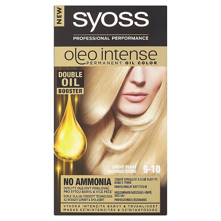 Syoss Oleo Intense barva na vlasy Zářivě Plavý 9-10 9-10 zářivě plavý