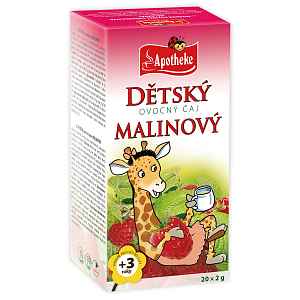 Apotheke Dětský ovocný čaj malinový 20x2g