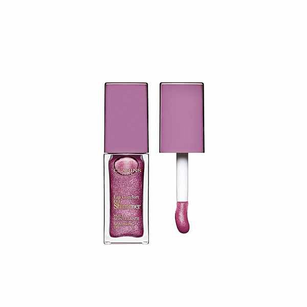 Clarins Lip Comfort Oil Shimmer  olej na rty s vícerozměrným leskem  02 - Purple Rain