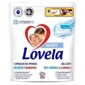 LOVELA Baby Gelové kapsle na praní na bílé i barevné prádlo 36 praní 781,2 g