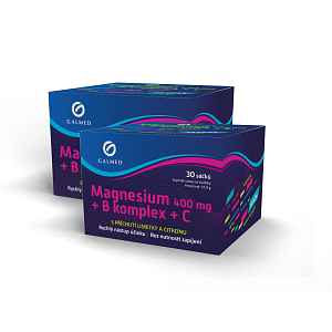 Magnesium 400mg+B-komplex+Vit.C galmed 2x30 sáčků