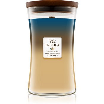 Woodwick Trilogy Nautical Escape vonná svíčka 609,5 g s dřevěným knotem