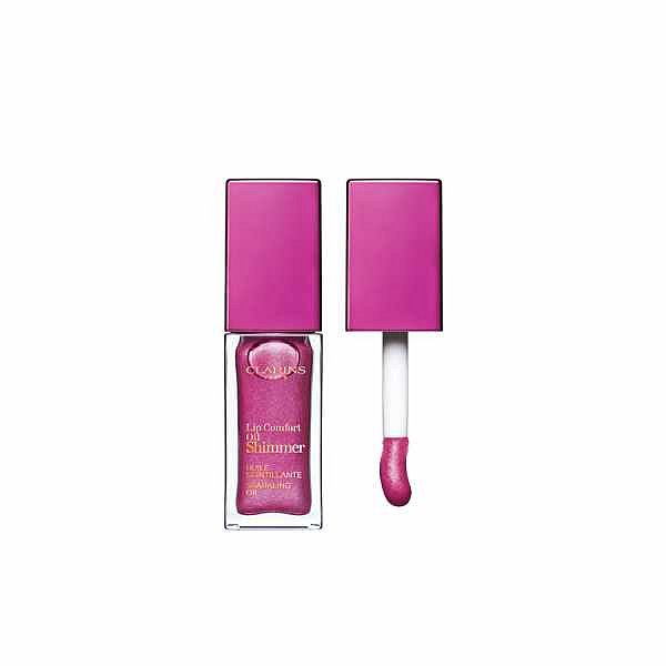 Clarins Lip Comfort Oil Shimmer olej na rty s vícerozměrným leskem  03 - Funky Raspberry