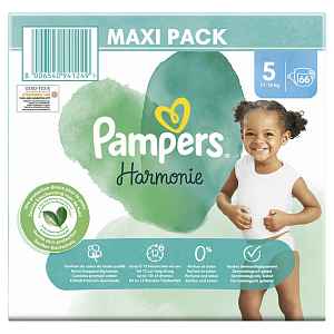 PAMPERS Plenky jednorázové Harmonie vel. 5 (66 ks) 11-16 kg