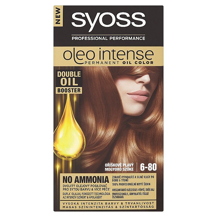 Syoss Oleo Intense barva na vlasy Oříškově Plavý 6-80