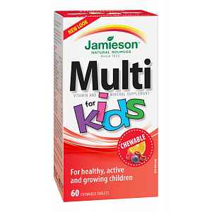 Multi Kids multivitamín tablety na cucání pro děti 60 tbl.