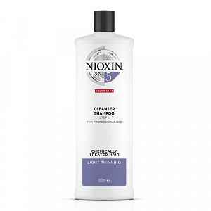 Nioxin Čisticí šampon pro barvené lehce řídnoucí vlasy System 5  300 ml