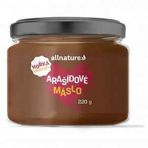 Allnature Arašídové máslo s hořkou čokoládou 220 g