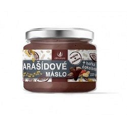 Allnature Arašídové máslo s hořkou čokoládou 220 g