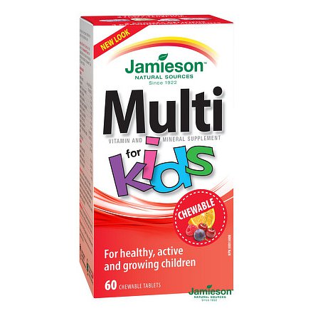 Multi Kids multivitamín tablety na cucání pro děti 60 tbl.