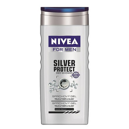 NIVEA Sprchový gel muži SILVER PROTECT 250ml 80816