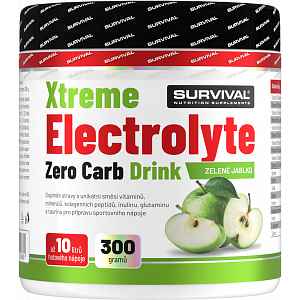 Survival Xtreme Electrolyte Zero Carb Drink 300 g zelené jablko