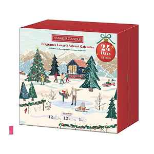 YANKEE CANDLE Adventní Kalendář 2025 kniha 12×9,8 g, 12×37g