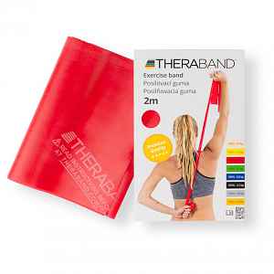 Thera-Band Posilovací guma 2m červená střed.silná