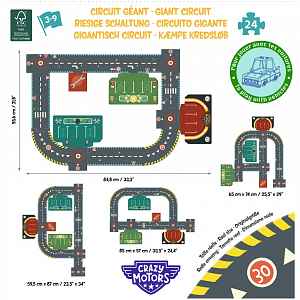 Djeco Crazy motors Puzzle dráha pro autíčka