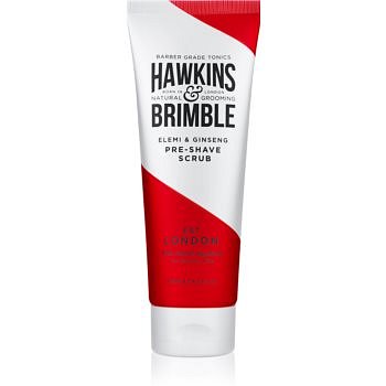 Hawkins & Brimble Natural Grooming Elemi & Ginseng pleťový peeling před holením  125 ml