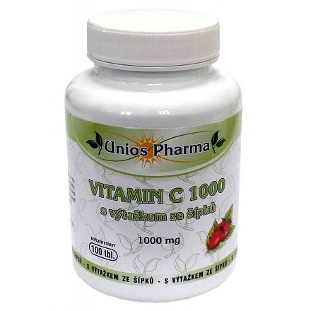 Uniospharma Vitamin C 1000 s výtažkem ze šípků 100 tablet