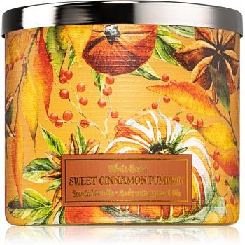 Bath & Body Works Sweet Cinnamon Pumpkin vonná svíčka 411 g