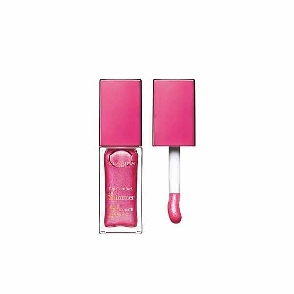 Clarins Lip Comfort Oil Shimmer olej na rty s vícerozměrným leskem  05 - Pretty in Pink