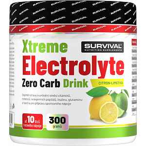 Survival Xtreme Electrolyte Zero Carb Drink 300 g citron-limetka
