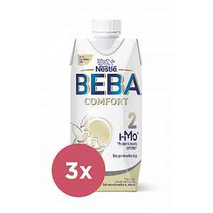 3x BEBA COMFORT 2 HM-O Tekutá 500ml - Pokračovací kojenecké mléko