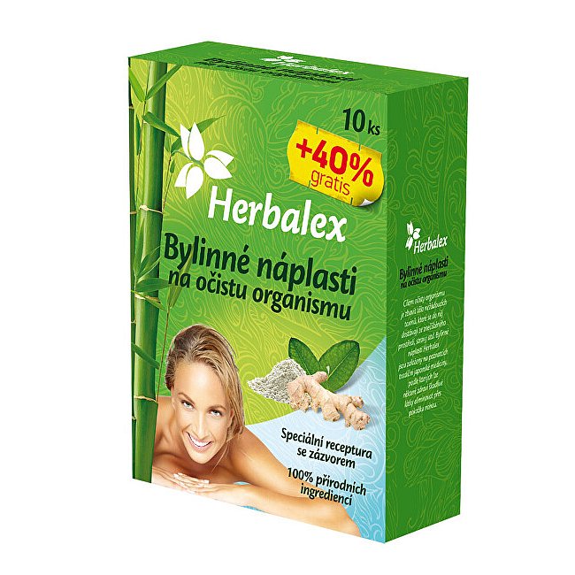 Detoxikační náplastí s konopím 10 ks + 40% GRATIS