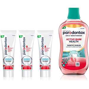 Parodontax Complete Protection & Active Gum Health Whitening sada pro kompletní ochranu zubů